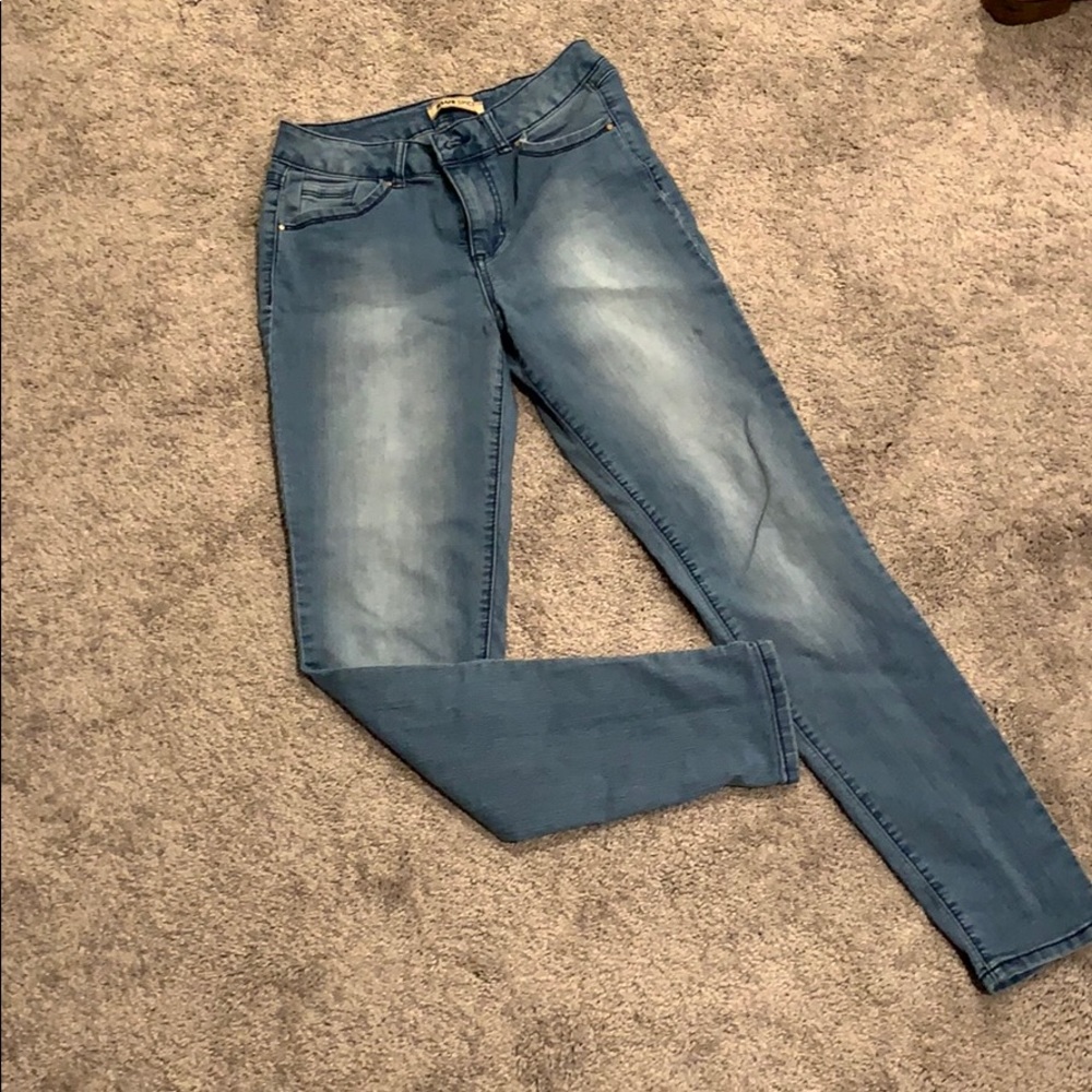 Blue jeggings